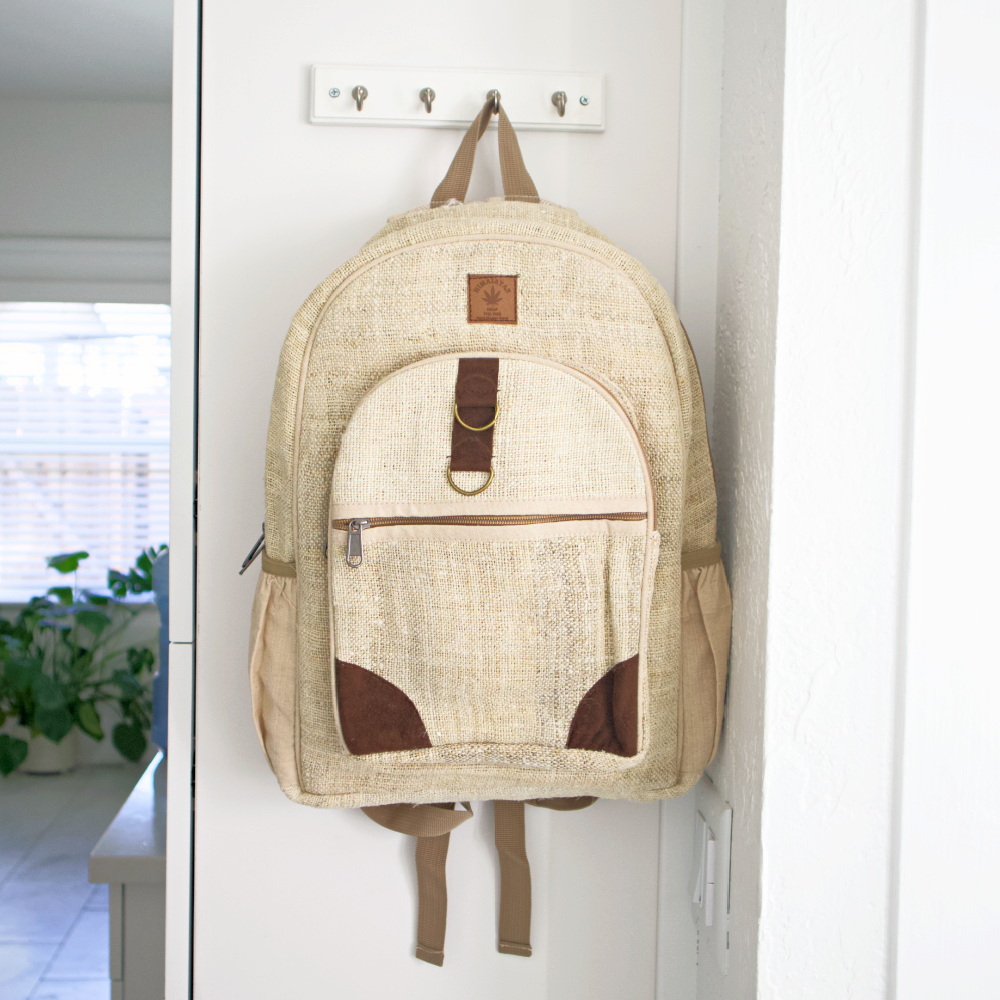 Hemp backpack hotsell