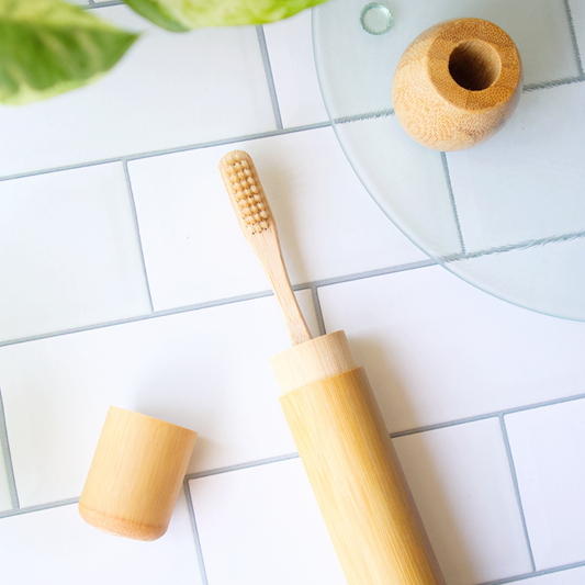 Bamboo Travel Toothbrush Case